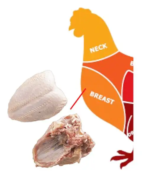 Foodstuff Supplier Chicken Breast with Bone and Skin